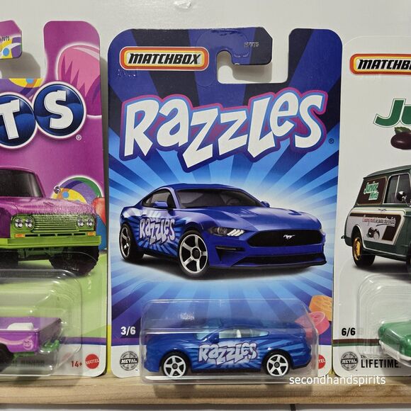 Matchbox Candy Cars Limited Edition Junior Mints Razzles And Dots New - Picture 4 of 6